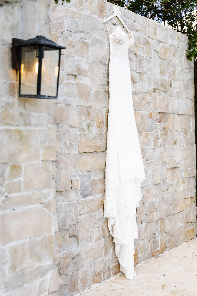Wedding gown and veil at The White Orchid